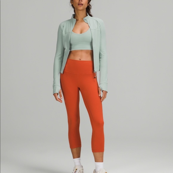 Lululemon CROPPED Define Jacket Nulu Silver Blue - Picture 3 of 4